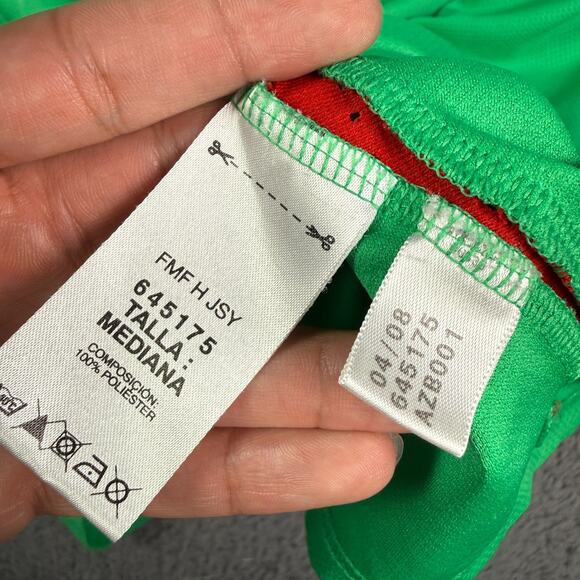 Adidas Mexico National Team Home Soccer Jersey Mens M Green 3/4 Sleeve 2008-2009 - Picture 6 of 13